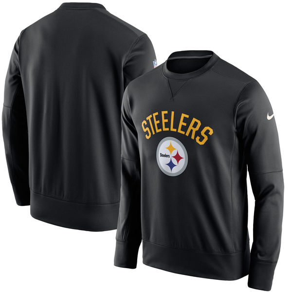 Men's Pittsburgh Steelers Nike Black Sideline Circuit Performance Sweatshirt,We sell and wholesale Men's Pittsburgh Steelers Nike Black Sideline Circuit Performance Sweatshirt on line form chian!